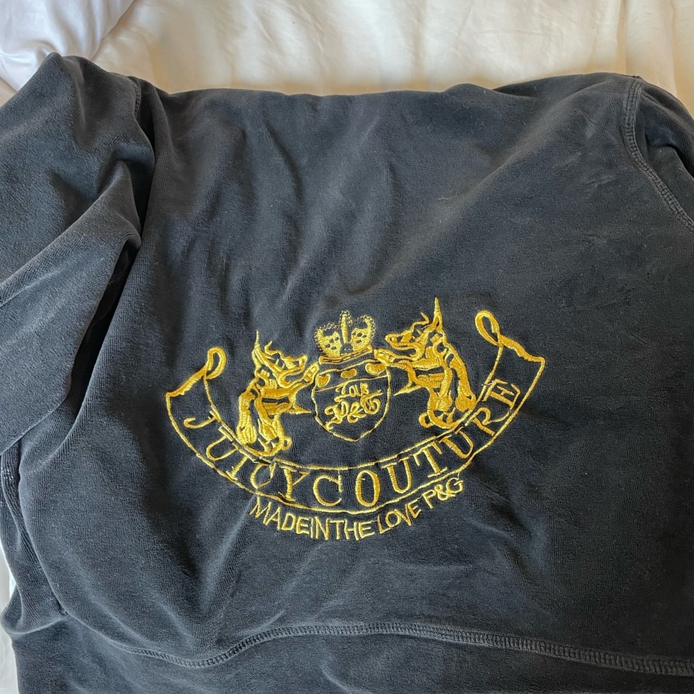 juicy c sweater black and gold